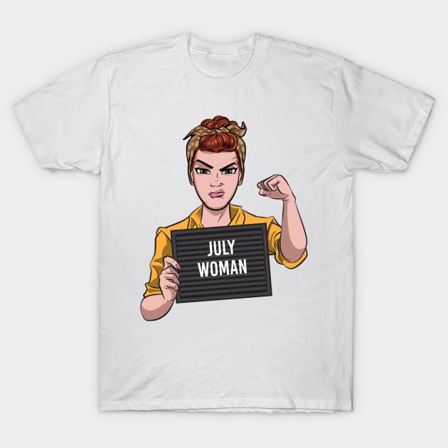 July Woman T-Shirt by Surta Comigo